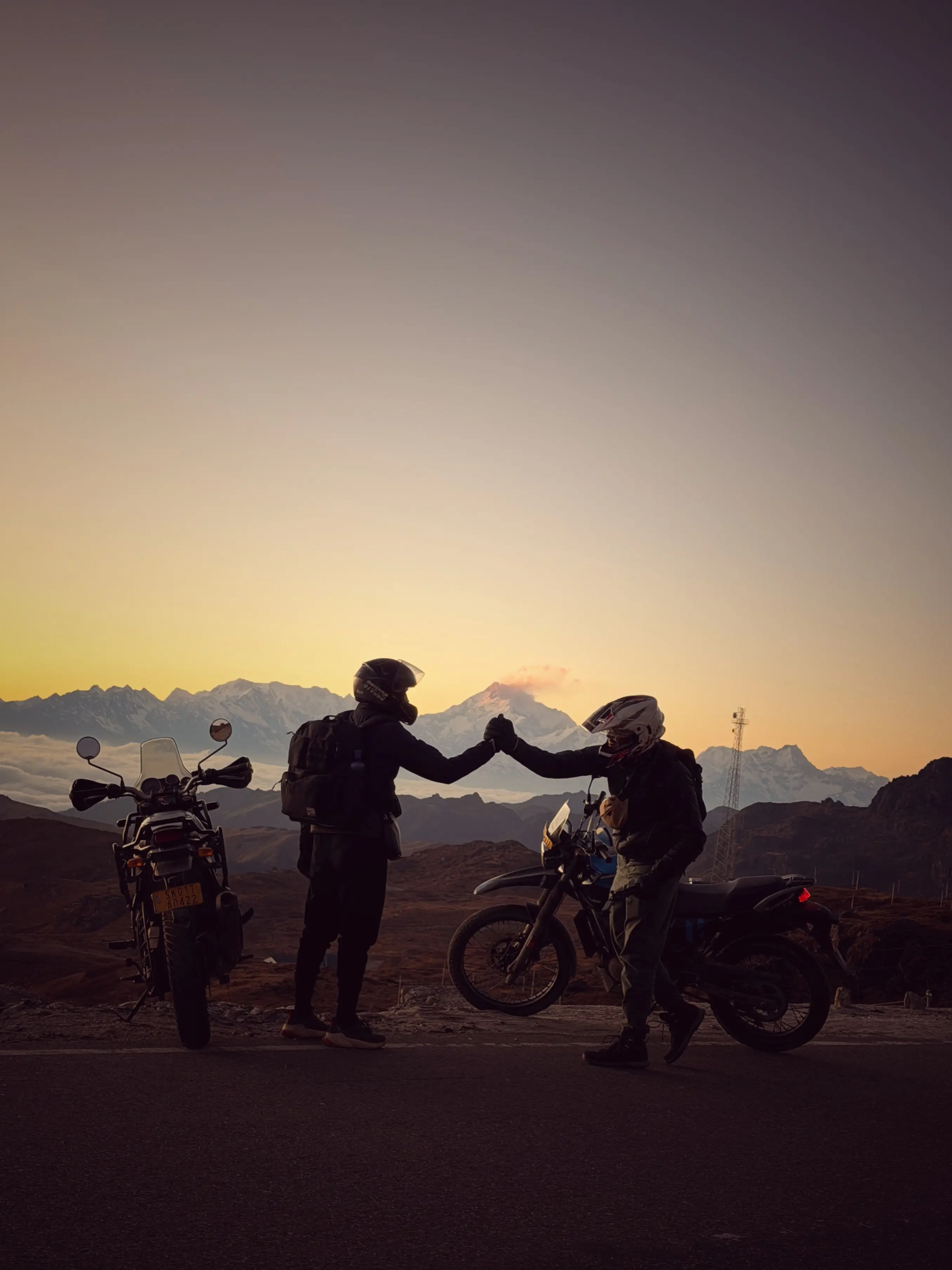 Portrait of Muhammed Jaseem and Varghese outdoors.