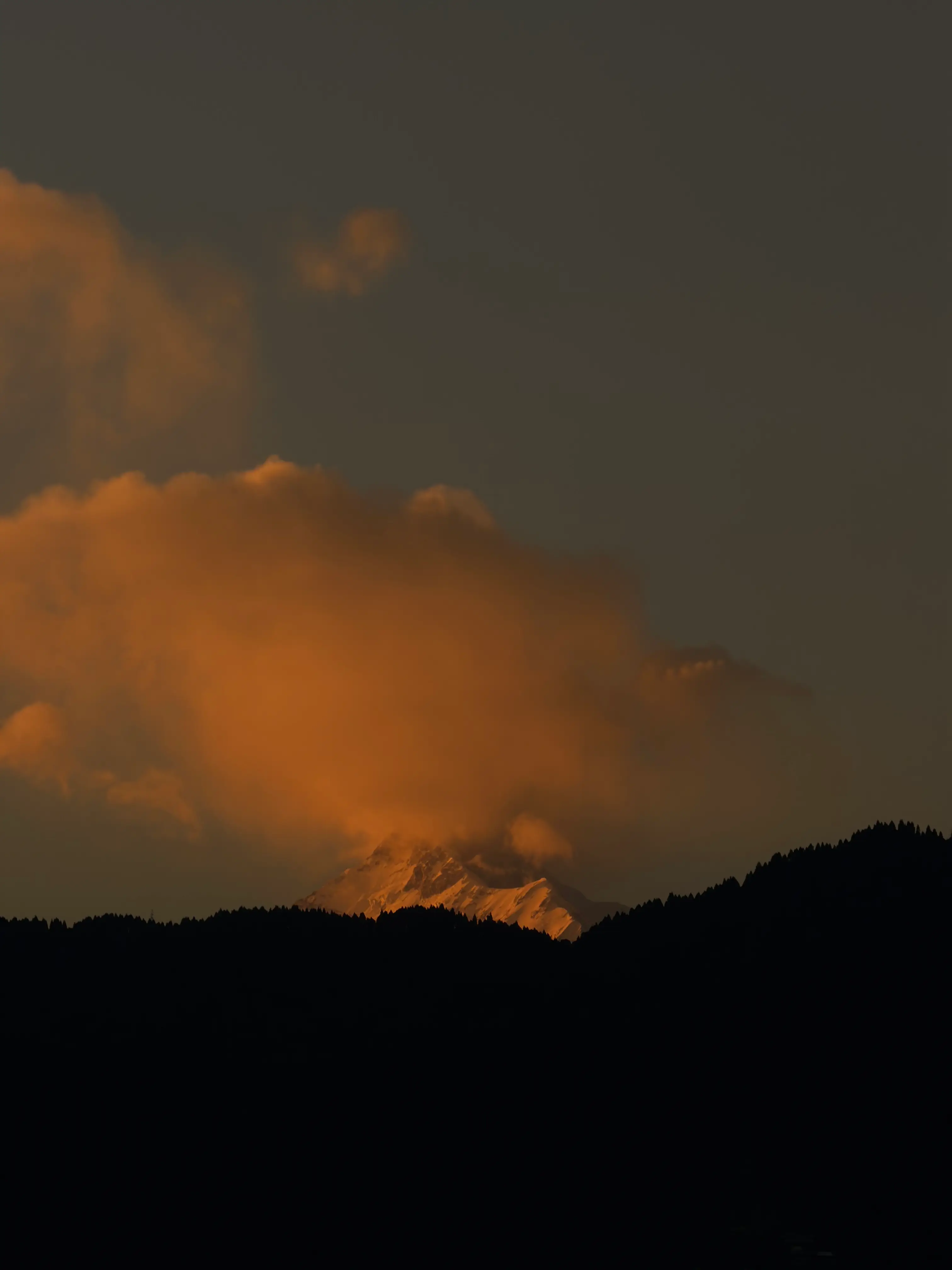 Mountain road frame from Sikkim.